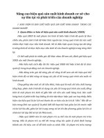 Nâng cao hiệu quả sản xuất kinh doanh cơ sở cho sự tồn tại và phát triển của doanh nghiệp