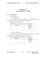 CHƯƠNG 4: TẬP LỆNH PLC S7-200