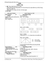 Toán - lớp 1 - Tuần 7