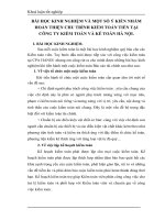 BÀI HỌC KINH NGHIỆM VÀ MỘT SỐ Ý KIẾN NHẰM HOÀN THIỆN CHU TRÌNH KIỂM TOÁN TIỀN TẠI CÔNG TY KIỂM TOÁN VÀ KẾ TOÁN HÀ NỘI