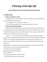 Chương trình đại hội chi đoàn