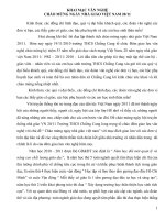 Phát biêu đên giao luu văn nghệ chào muòng ngày 20 thang 11