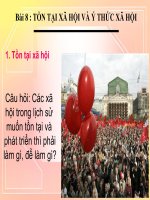 Bài 8. Tồn tại xã hội