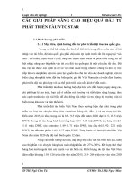 CÁC GIẢI PHÁP NÂNG CAO HIỆU QUẢ ĐẦU TƯ PHÁT TRIỂN TÀU VTC STAR