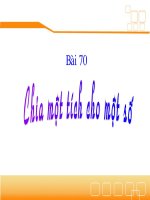 Chia một tích cho một số