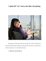 1 phút để “xả” stress cho dân văn phòng