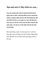 Bạn mệt mỏi ư? Hãy kiểm tra xem…