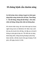 10 chứng bệnh cần chườm nóng