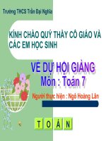 Tiết 22 Trường hợp bằng nhau thứ 1 (c.c.c)