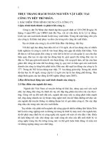 Thực trạng hạch toán nguyên vật liệu tại công ty dệt Trí Nhân