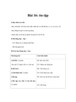 Tiếng việt lớp 1 - Bài 16: Ôn tập