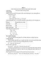 CÔNG NGHỆ SẢN XUẤT MỘT SỐ POLYMER TRÙNG HỢP