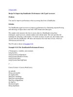 Improving DataReader Performance with Typed Accessors