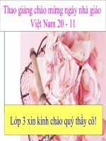 Thao giang Toán lớp 3 Cô Kiều Thị Thanh Nga
