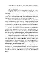 Lý luận chung về lợi thế cạnh tranh và thị trường xuất khẩu