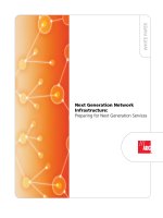 Next Generation Network Infrastructure: Preparing for Next Generation Services
