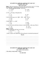 Đề KT giữa HKI( Toán, Đọc, Viết)