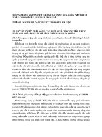 MỘT SỐ KIẾN NGHỊ NHẰM NÂNG CAO HIỆU QUẢ CÔNG TÁC HẠCH TOÁN CHI PHÍ SẢN XUẤT VÀ TÍNH GIÁ