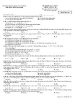 Đề kiểm tra chương động học lop 10