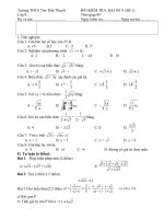 de kt dai so 9 chuong I (chan le)