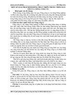 Một số giải pháp Định hướng phát triển trong thời gian tới của Tổng công ty.