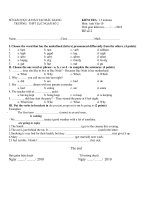 de kiem tra 45 phut so 2 lop 10