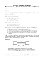 Introduction to Static Failure Theories