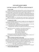 Sáng kiến Kinh nghiệm: GIÚP HỌC SINH HỌC TỐT CHƯƠNG TRÌNH SINH HỌC 8