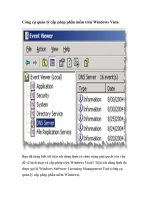 Công cụ quản lý cấp phép phần mềm trên Windows Vista