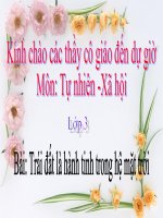 Trái đất là hành tinh trong hệ mặt trời