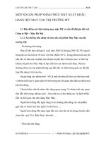 MỘT SỐ GIẢI PHÁP NHẰM THÚC ĐẨY XUẤT KHẨU HÀNG DỆT MAY VÀO THỊ TRƯỜNG MỸ