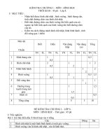 kiem tra chương 1 h học 8 có ma trận