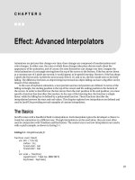 Effect - Advanced Interpolators