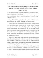 KHÁI QUÁT CHUNG VỀ HOẠT ĐỘNG SẢN XUẤT KINH DOANH TẠI CÔNG TY PHÁT TRIỂN CÔNG NGHIỆP TUYÊN QUANG