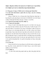 THỰC TRẠNG CÔNG TÁC QUẢN LÝ NHÂN LỰC TẠI CÔNG TY TNHH VẬN TẢI VÀ THƯƠNG MẠI THÀNH PHÁT