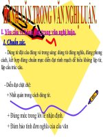 hành văn trong van nghi luan