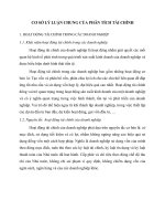 CƠ SỞ LÝ LUẬN CHUNG CỦA PHÂN TÍCH TÀI CHÍNH