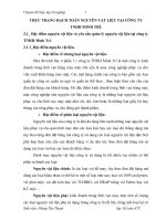 THỰC TRẠNG HẠCH TOÁN NGUYÊN VẬT LIỆU TẠI CÔNG TY TNHH MINH TRÍ