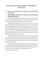 THỰC TRẠNG CÔNG TÁC HUY ĐỘNG VỐN TẠI NHNNO và PTNT HÀ NỘI