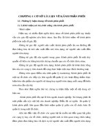 CHƯƠNG 1 CƠ SỞ LÝ LUẬN VỀ KÊNH PHÂN PHỐI