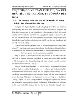 THỰC TRẠNG KẾ TOÁN TIÊU THỤ VÀ KẾT QUẢ TIÊU THỤ TẠI  CÔNG TY CỔ PHẦN DỆT 10-10