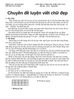 chuyên đề viết chữ đẹp