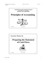 Principles of Accounting- Preparing the Statement of Cash Flows