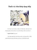 Thuốc trị viêm khớp dạng thấp