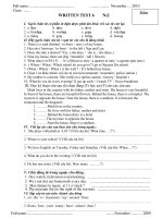 Written test (U,4-6)