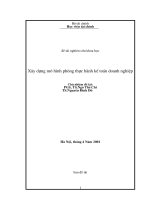 Đề cương bài giảng: Xây dựng mô hình phòng thực hành kế toán doanh nghiệp