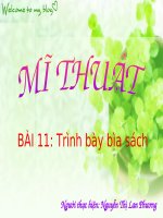 trang trí bìa sách