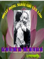 Bac ho voi thieu nhi