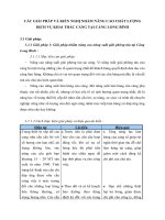 CÁC GIẢI PHÁP VÀ KIẾN NGHỊ NHẰM NÂNG CAO CHẤT LƯỢNG DỊCH VỤ KHAI THÁC CẢNG TẠI CẢNG LONG BÌNH