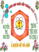 Tuần 21: Nhân hoá- Ôn tập cách trả lời câu hỏi Vì sao